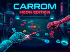 Spel Carrom Neon Edition på nätet
