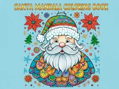 Spel Santa Mandala Coloring Pages på nätet
