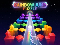 Spel Rainbow Jump Puzzle på nätet