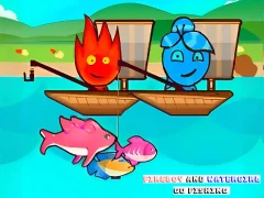 Spel FireBoy And WaterGirl Go Fishing på nätet
