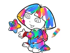Spel Jungle Girl: Coloring Pages på nätet
