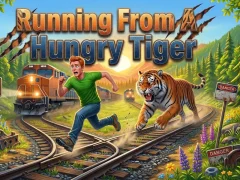 Spel Running From A Hungry Tiger på nätet