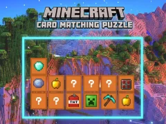 Spel Minecraft Card Matching Puzzle på nätet