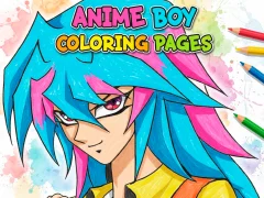 Spel Anime Boy Coloring Pages på nätet