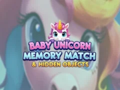 Spel Baby Unicorn Memory Match & Hidden Objects på nätet