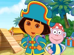 Spel Dora The explorer Dora's Pirate Boat Treasure Hunt på nätet