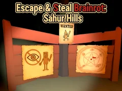 Spel Escape & Steal Brainrot: Sahur Hills på nätet