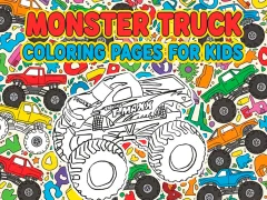 Spel Monster Truck Coloring Pages For Kids på nätet