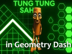 Spel Tung Tung Sahur in Geometry Dash på nätet