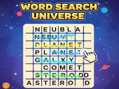Spel Word Search: Universe på nätet