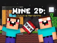 Spel Mine 2D Survival Herobrine på nätet