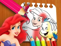 Spel The Little Mermaid Coloring Book på nätet