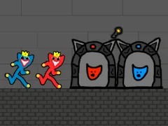 Spel Red and Blue Stickman Huggy 2 på nätet