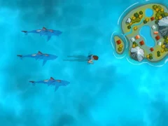 Spel Survive the Sharks på nätet