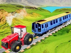 Spel Chain Tractor Train Towing Game 3D på nätet