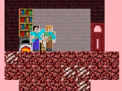 Spel Alex and Steve Nether på nätet