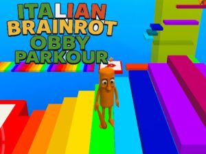 Spel Italiensk hjärna Obby Parkour  på nätet