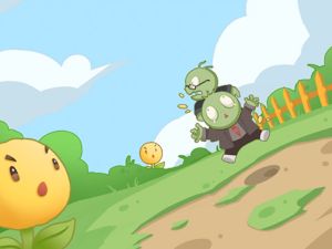 Spel Blommor vs zombies på nätet