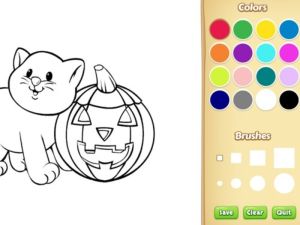 Spel Halloween målarbok på nätet