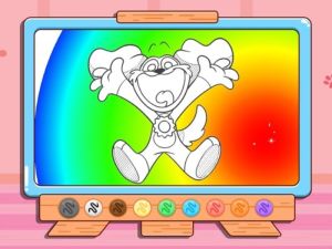 Spel Målarbok: hunddag på nätet