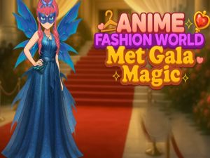 Spel Anime mode värld träffade galan magi på nätet