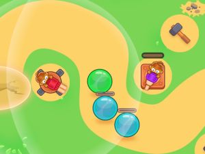 Spel Apbubbelförsvar på nätet