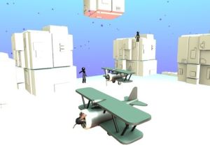 Spel Stickman flygplan på nätet