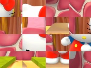 Spel Hello Kitty Video Puzzle på nätet