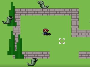 Spel Omedelbar topp-down shooter AIM & BATTLE på nätet