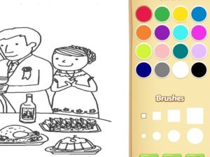 Spel Bröllopsmålarbok för barn på nätet
