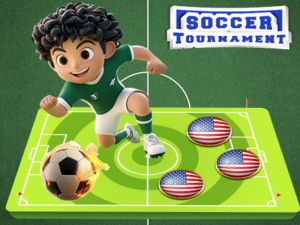 Spel Fotbollsturnering på nätet