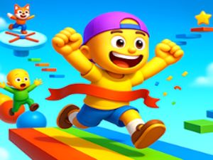 Spel Obby Parkour: springa, hoppa på nätet
