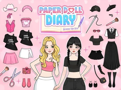 Spel Paper Doll Diary: Dress Up DIY på nätet