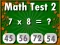 Spel Math Test 2 på nätet