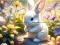 Spel Jigsaw Puzzle: Sunny Forest Rabbit på nätet