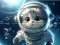 Spel Jigsaw Puzzle: Astronaut-Cat på nätet