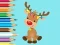 Spel Coloring Book: Cute Christmas Reindeer på nätet