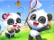 Spel Jigsaw Puzzle: Baby Panda Spring Outing på nätet