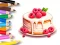 Spel Coloring Book: Berry Cake på nätet
