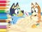 Spel Coloring Book: Bluey On The Beach på nätet