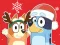 Spel Jigsaw Puzzle: Bluey Christmas Gift på nätet