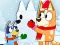 Spel Jigsaw Puzzle: Bluey Christmas Snowman på nätet