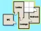 Spel Room Sort - Floor Plan på nätet
