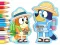 Spel Coloring Book: Bluey Camping på nätet