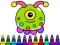 Spel Coloring Book: Alien på nätet