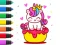 Spel Coloring Book: Unicorn Cupcake på nätet