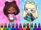 Spel Coloring Book: Aha World Sporty Girl på nätet