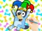 Spel Coloring Book: Clown Bluey på nätet