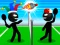 Spel Stickman Sports Badminton på nätet