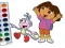 Spel Dora The Explorer Coloring Book på nätet